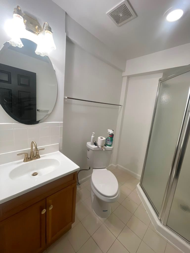 Finished painted bathroom project